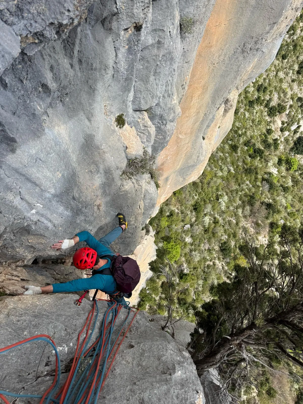 Sébastien en terrain d'aventure au Verdon
