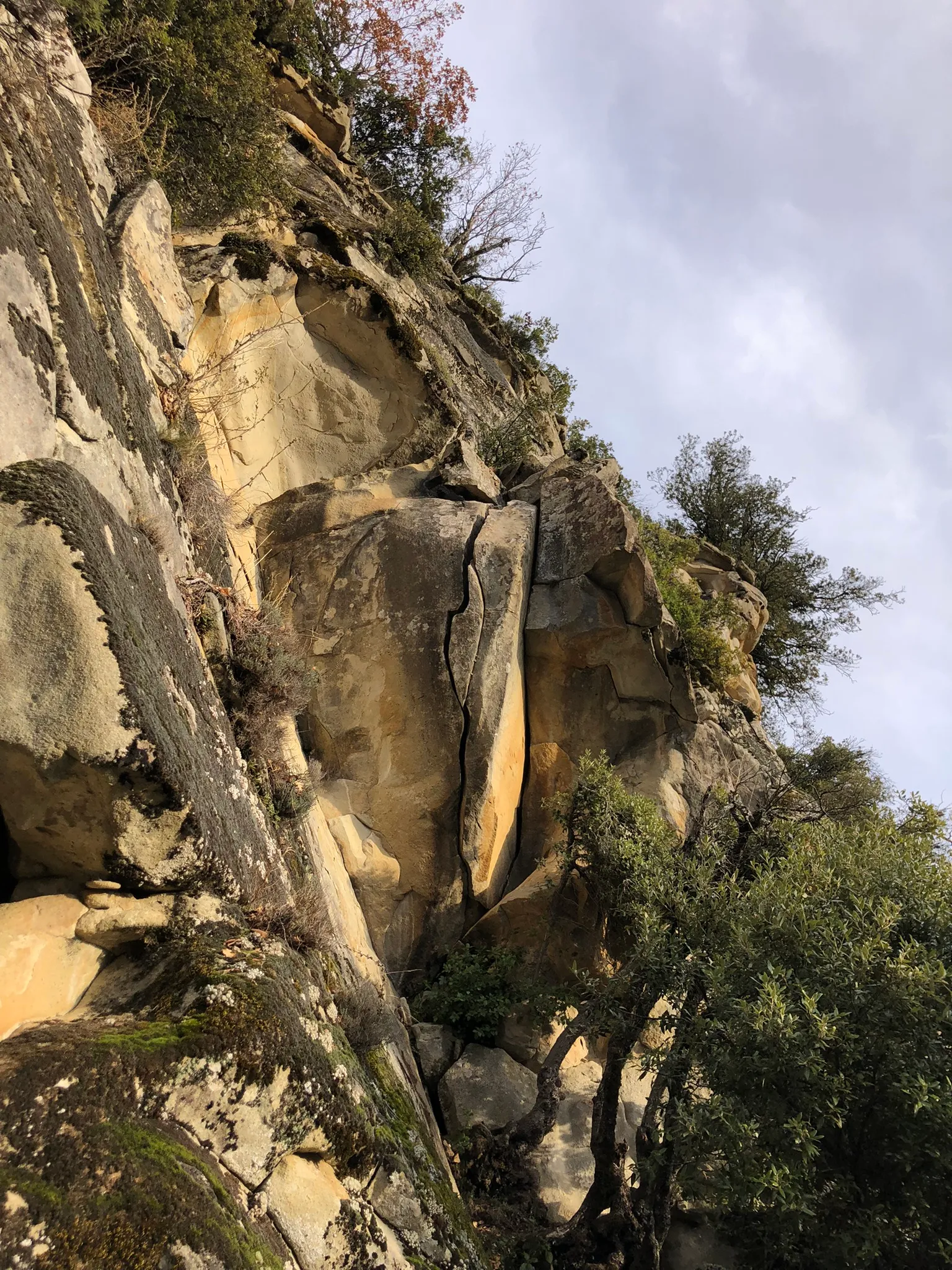 Le site d'escalade de La Tour